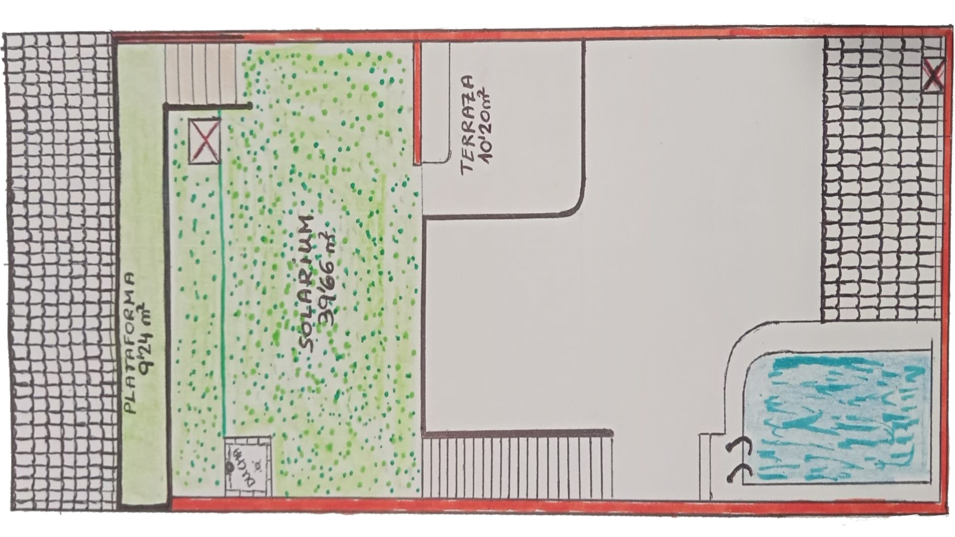 Plano de la fachada exterior