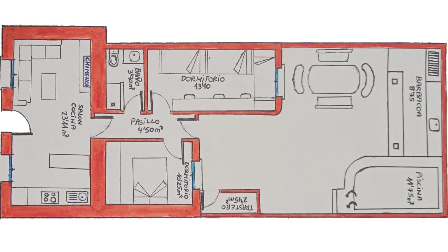 Plano del diseño interior