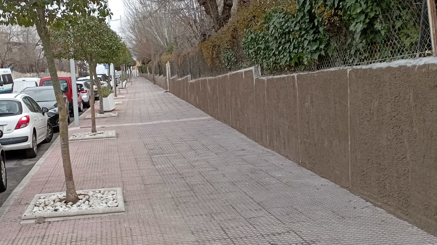 Comienzo de la rehabilitación del muro perimetral