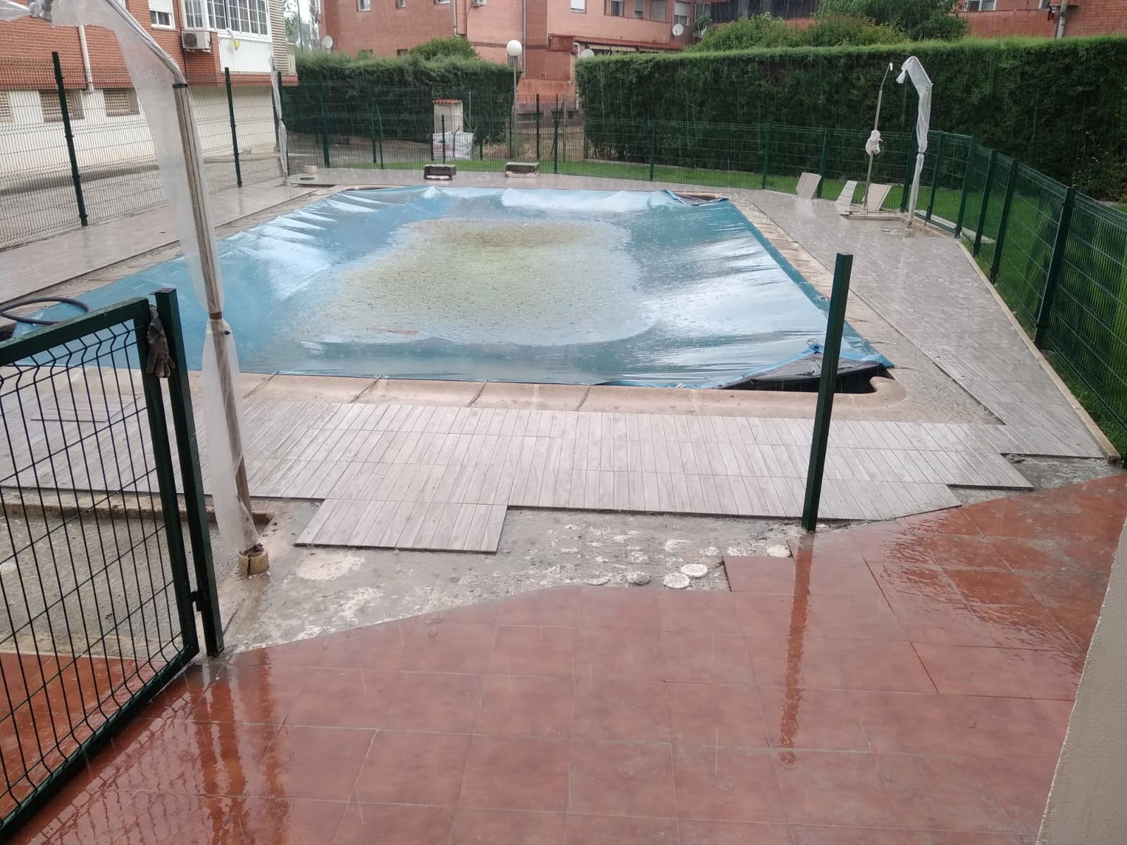 Inicio de la renovación de la piscina en la mancomunidad